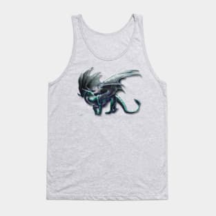 Feathered Teal Dragon Tank Top